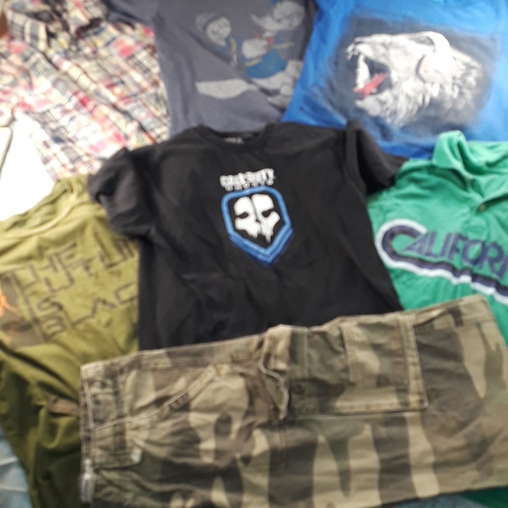 Boys Designer Lot Sz. 14 /16 1 pants 6 shirts